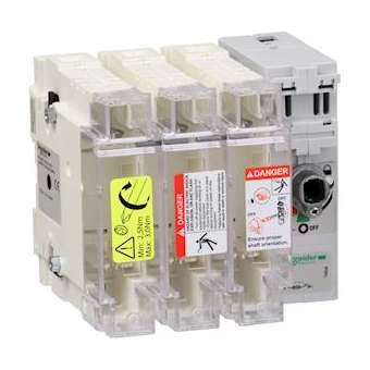 TeSys GS - interrupteur sectionneur fusible - 3P - 100A - 22x58 mm|Schneider Electric-SCHGS2J3