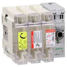 TeSys GS - interrupteur sectionneur fusible - 3P - 100A - 22x58 mm|Schneider Electric-SCHGS2J3
