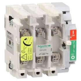 TeSys GS1 - bloc de base interrupteur-sectionneur fusible - 3P 3F - DIN - 160A|Schneider Electric-SCHGS1LD3