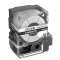 MP Cassette, Comp Label, Non-Ahdesive Po|Panduit Composants Industriels-PNUC195X040Y1M