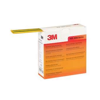 HSR 3000 24/8mm Gaine Thermorétractable en rouleau x5m Vert/Jaune|3M france-TRM85857
