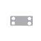 Marker Plate, 316 SS, 4 Hole, 1.7' x.75|Panduit Composants Industriels-PNUMMP172-C316