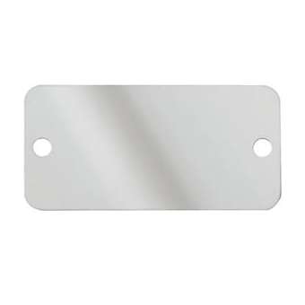 Plaque identification inox 304,2 trous,89x44x0.38mm,compati PES,Cdt 25(sachet)|Panduit Composants Industriels-PNUMMP350W17-Q
