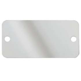 Plaque identification inox 304,2 trous,89x44x0.38mm,compati PES,Cdt 25(sachet)|Panduit Composants Industriels-PNUMMP350W17-Q