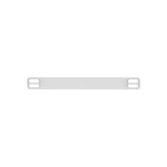Plaque identification inox 304,4 trous,89x10x0.25mm,compa PES,Cdt 1000(sachet)|Panduit Composants Industriels-PNUMMP350W38-M