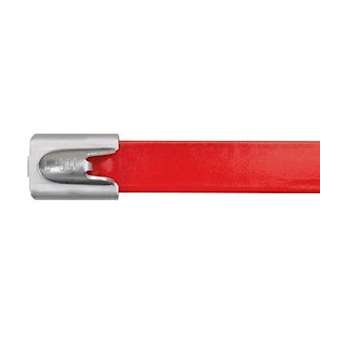 MLT Tie, 316 SS, Fully Coated, Heavy, 14|Panduit Composants Industriels-PNUMLTFC4H-LP316RD