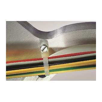 Lanière de fixation avec oeillet 215x4.7mm en PA66 noir - T50MR|HellermannTyton-HNE11305010