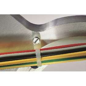 Lanière de fixation avec oeillet 215x4.7mm en PA66 noir - T50MR|HellermannTyton-HNE11305010