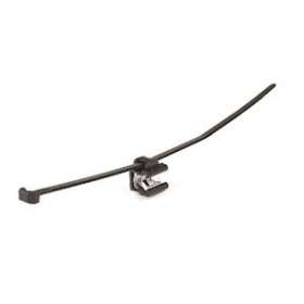 Lanière de fixation pour bord de tôle 200 x 4.6 mm en PA66HS noir - T50ROSEC22|HellermannTyton-HNE15600011