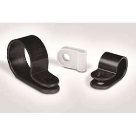 Bride plastique à visser pour câble de diamètre 11 mm en PA66HS noir - H6P|HellermannTyton-HNE21160005