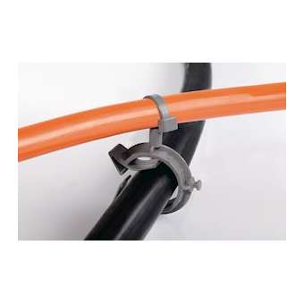 Lanière de fixation 155x4.7mm avec clip D10 à 14mm en PA46 gris - T50SVCOC10-14|HellermannTyton-HNE15601045
