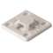 Embase adhésive carrée 13x13mm en PA66 blanc - MB2A|HellermannTyton-HNE15101801