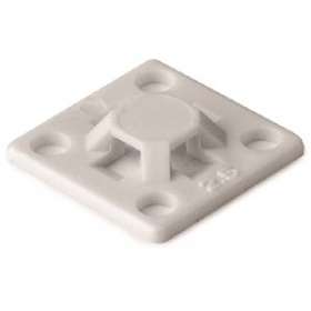 Embase adhésive carrée 13x13mm en PA66 blanc - MB2A|HellermannTyton-HNE15101801
