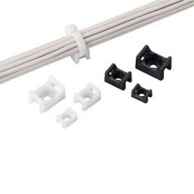 Embase berceau,Collier 5,8mm,PA 6.6 Noir UV,vis M2.5,Cdt.100|Panduit Composants Industriels-PNUTM1S4-C0