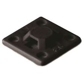 Embase adhésive carrée 13x13mm en PA66 noir - MB2A|HellermannTyton-HNE15101800