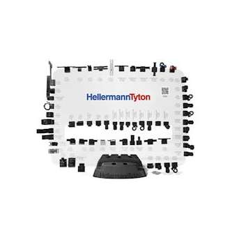 Clip pour bord de tôle plastique D 5.8 mm en POM noir - CBT2/6|HellermannTyton-HNE15083260