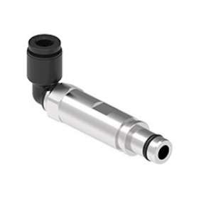Contact pneumatique métallique coudée mâle diam. extérieur 6mm racc. rapide|Ilme-IL1CX6.0MPAM