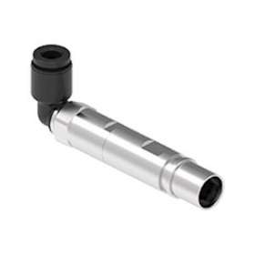 Contact pneu métal coudée femelle diam. extérieur 6mm racc. rapide avec valve|Ilme-IL1CX6.0MPAV