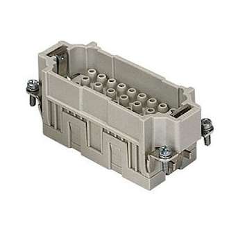 Insert mâle à sertir 16A 500V 32P+T gabarit 77.27|Ilme-IL1CQEM32