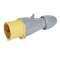 Fiche droite 2P+T IP44 100V à 130V 32A