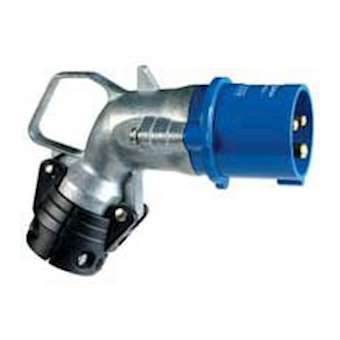 Fiche mobile coudée Hypra IP44 32A - 200V~ à 250V~ - 2P+T - métal|Legrand-LEG052772