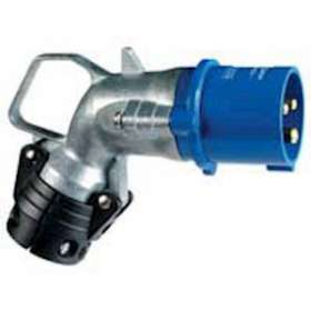 Fiche mobile coudée Hypra IP44 32A - 200V~ à 250V~ - 2P+T - métal|Legrand-LEG052772