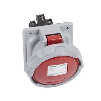 Prise fixe P17 IP66/67 63A - 380V~ à 415V~ - 3P+T|Legrand-LEG555588