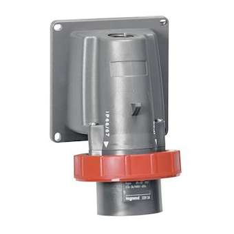 Fiche inclinée fixe Hypra IP66/67-55 440V~ 3P+T 3h pour conteneur frigorifique|Legrand-LEG052936