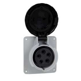 PratiKa - socle de prise industrielle droite 32 A - 3P+T - 480-500 V CA - IP67|Schneider Electric-SCHPKY32G744