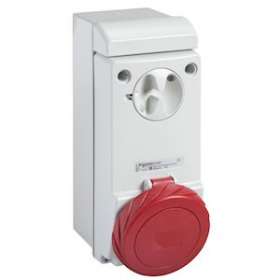 PratiKa - socle de prise à vis - saillie - 63A - 3P+T - 380-415V IP65|Schneider Electric-SCHPKB63P534