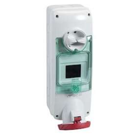 PratiKa - socle de prise à vis - saillie - 63A - 3P+T - 380-415V IP65 - rail DIN|Schneider Electric-SCHPKB63Q534