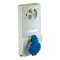 PratiKa - prise interverrouillée - 32A - 2P+T - 200..250Vca - IP44 - panneau