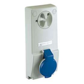 PratiKa - prise interverrouillée - 32A - 2P+T - 200..250Vca - IP44 - panneau|Schneider Electric-SCH82042