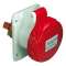 PratiKa - socle de prise industrielle droite 32 A - 3P+T - 380-415 V CA - IP67