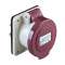 PratiKa - socle de prise industrielle droite - 16 A - 3P - 20-25 V CA - IP44