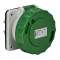 PratiKa - socle de prise industrielle droite - 16 A - 3P - 20-25 V CA - IP67