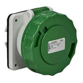 PratiKa - socle de prise industrielle droite - 16 A - 3P - 20-25 V CA - IP67|Schneider Electric-SCH82962