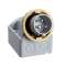 PratiKa - socle de connecteur industriel - 16 A - 2P+T - 100-130V CA - IP67