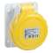 PratiKa - socle de prise industrielle droite 16 A - 3P+T - 100-130 V CA - IP67