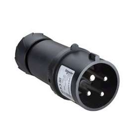 PratiKa - fiche mobile industrielle droite - 32 A - 3P+T - 480-500 V CA - IP44|Schneider Electric-SCHPKX32M444
