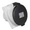 PratiKa - socle prise industrielle - 32A - IP44 - 500 - 4P - vis