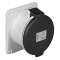 PratiKa - socle prise industrielle droite - 32A - IP44 - 500 - 4P - vis