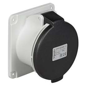 PratiKa - socle prise industrielle droite - 32A - IP44 - 500 - 4P - vis|Schneider Electric-SCHPKF32G444