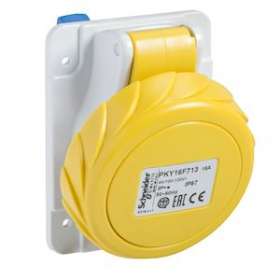 PratiKa - socle de prise industrielle coudée 32 A - 3P+T - 100-130 V CA - IP67|Schneider Electric-SCHPKY32F714