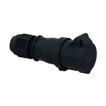 Prol noir PE 230V 2P+T 6H 16A IP44|Bals-BA1310512