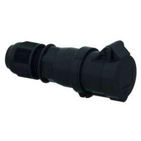 Prol noir PE 230V 2P+T 6H 16A IP44|Bals-BA1310512
