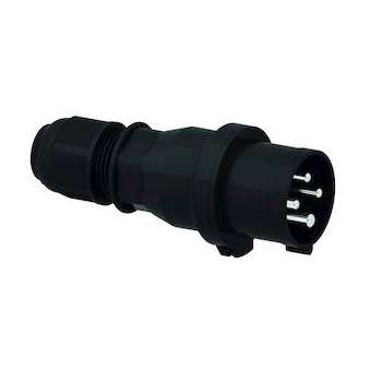 Fiche noire PE 400V 3P+T 6H 16A IP44|Bals-BA1210916