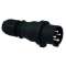 Fiche noire PE 400V 3P+T 6H 16A IP44