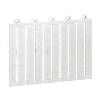 Plaque de 100 repères prédécoupés vierges pour bloc de jonction Viking3 pas 8mm|Legrand-LEG039502