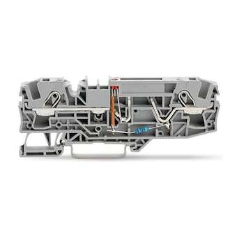 TOPJOB'S Borne fusible plat 2C / 6 (10) mm² / Gris / Affichage défaut / 24V|Wago contact-WAG2006-1681-1000-434